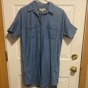 Madewell cotton shirt dress